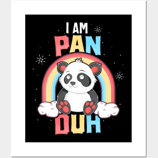 I'm Pan Duh  Panda Pansexual Pride LGBT Posters and Art